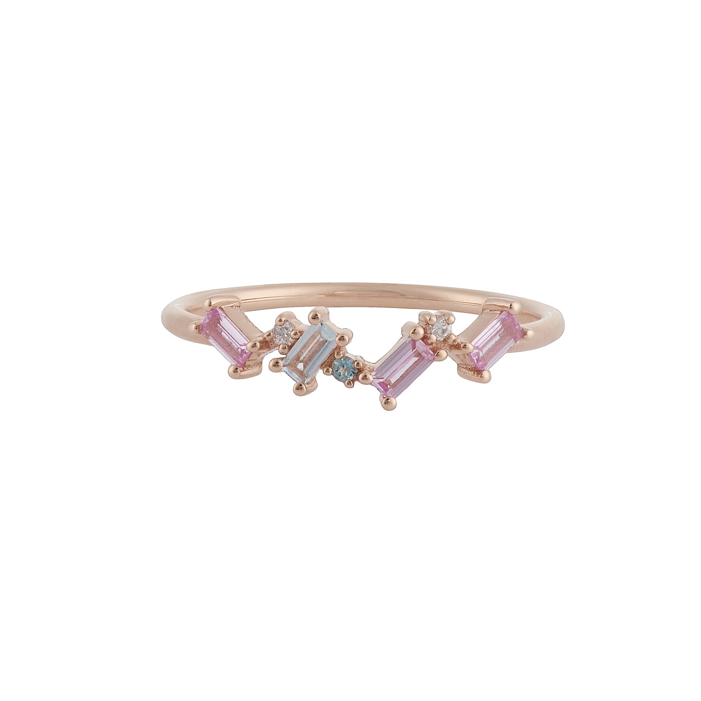 Interstellar Solid 14K Rose Gold Ring 