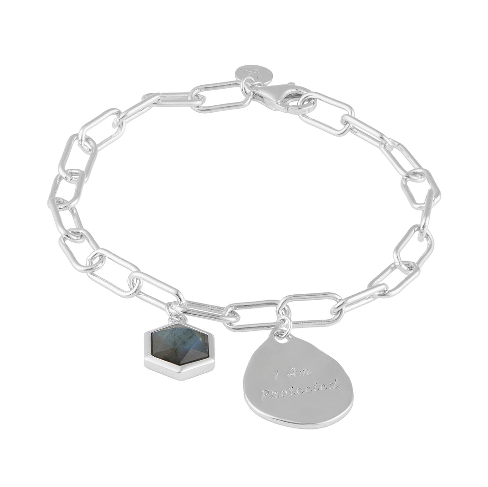 I Am Protected Affirmation Charm Bracelet