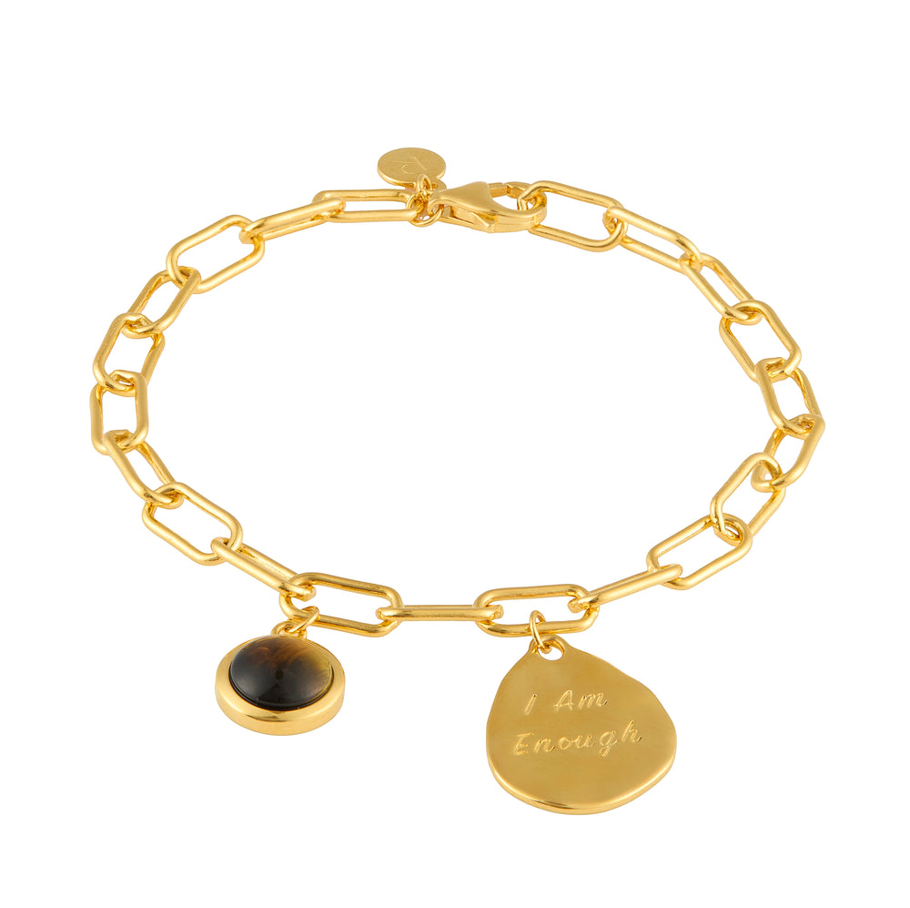I Am Enough Affirmation Charm Bracelet