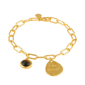 I Am Enough Affirmation Charm Bracelet