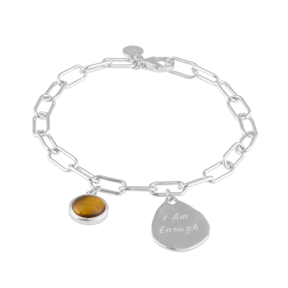 I Am Enough Affirmation Charm Bracelet