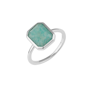 Amazonite Oblong Ring