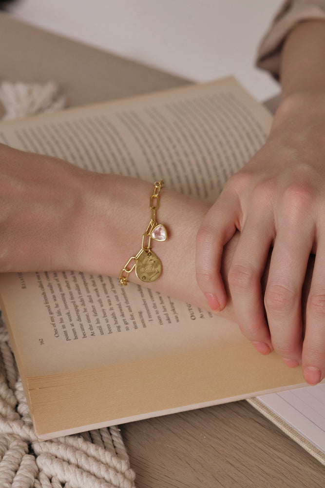 I Am Worthy Affirmation Charm Bracelet