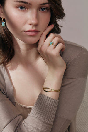 Amazonite Oblong Ring