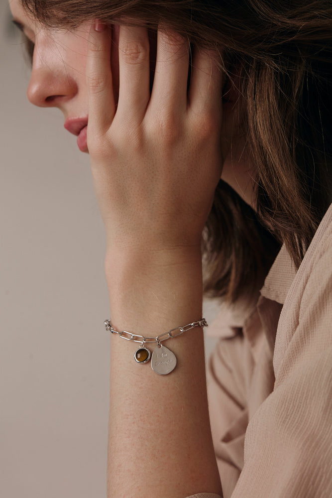 I Am Enough Affirmation Charm Bracelet