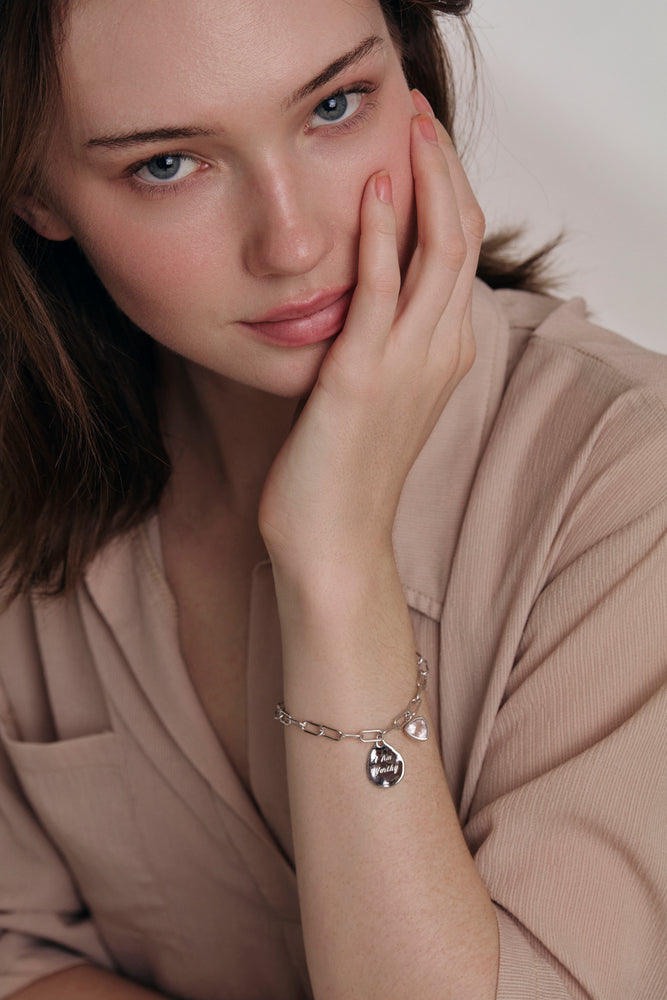 I Am Worthy Affirmation Charm Bracelet