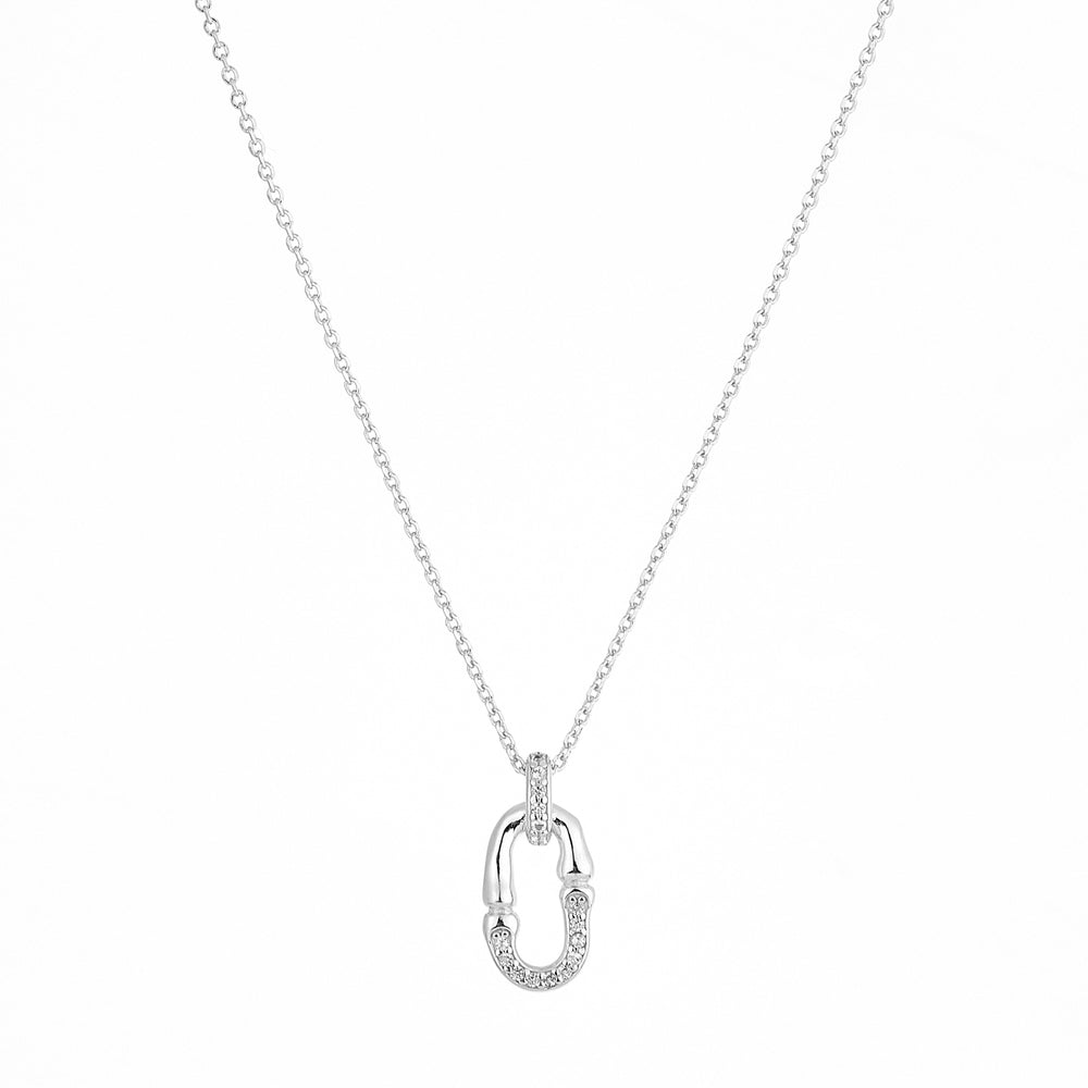 Strength White Topaz Chain Necklace