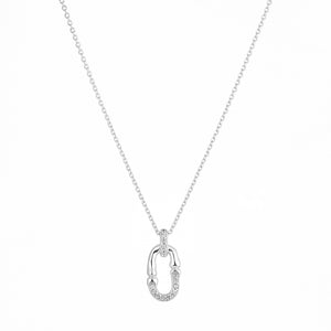 Strength White Topaz Chain Necklace