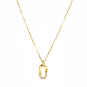 Strength White Topaz Chain Necklace