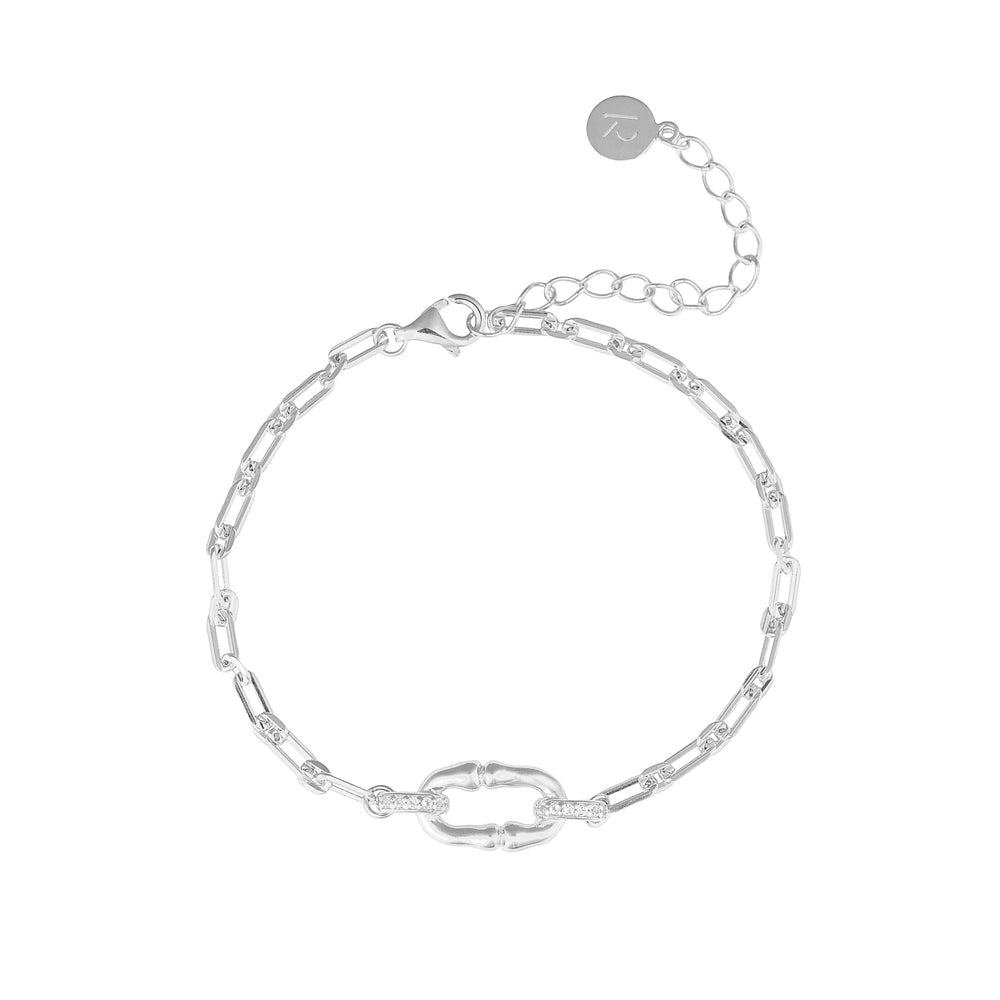 Strength White Topaz Chain Bracelet