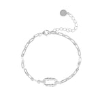 Strength White Topaz Chain Bracelet