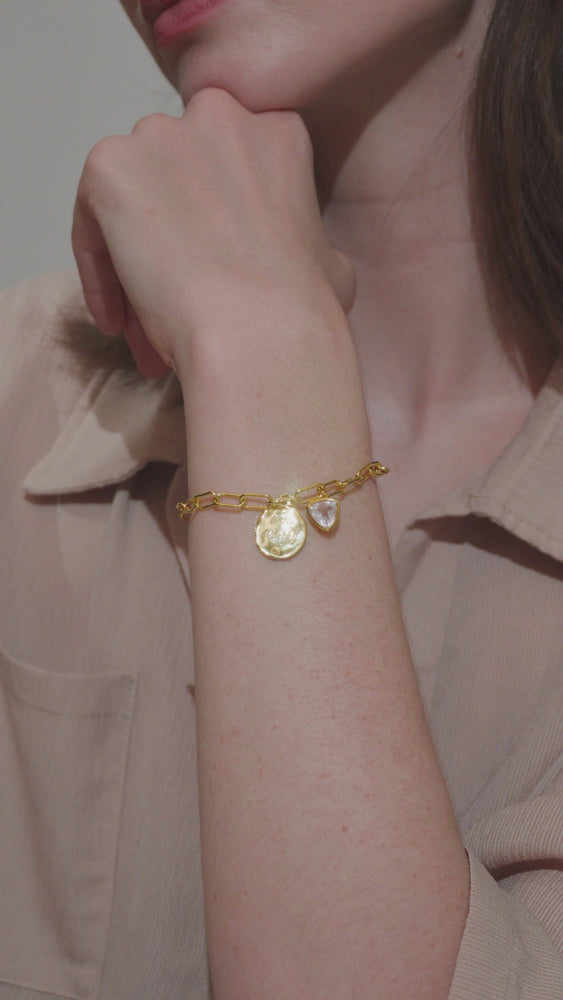 
                
                    Load and play video in Gallery viewer, I Am Worthy Affirmation Charm Bracelet
                
            