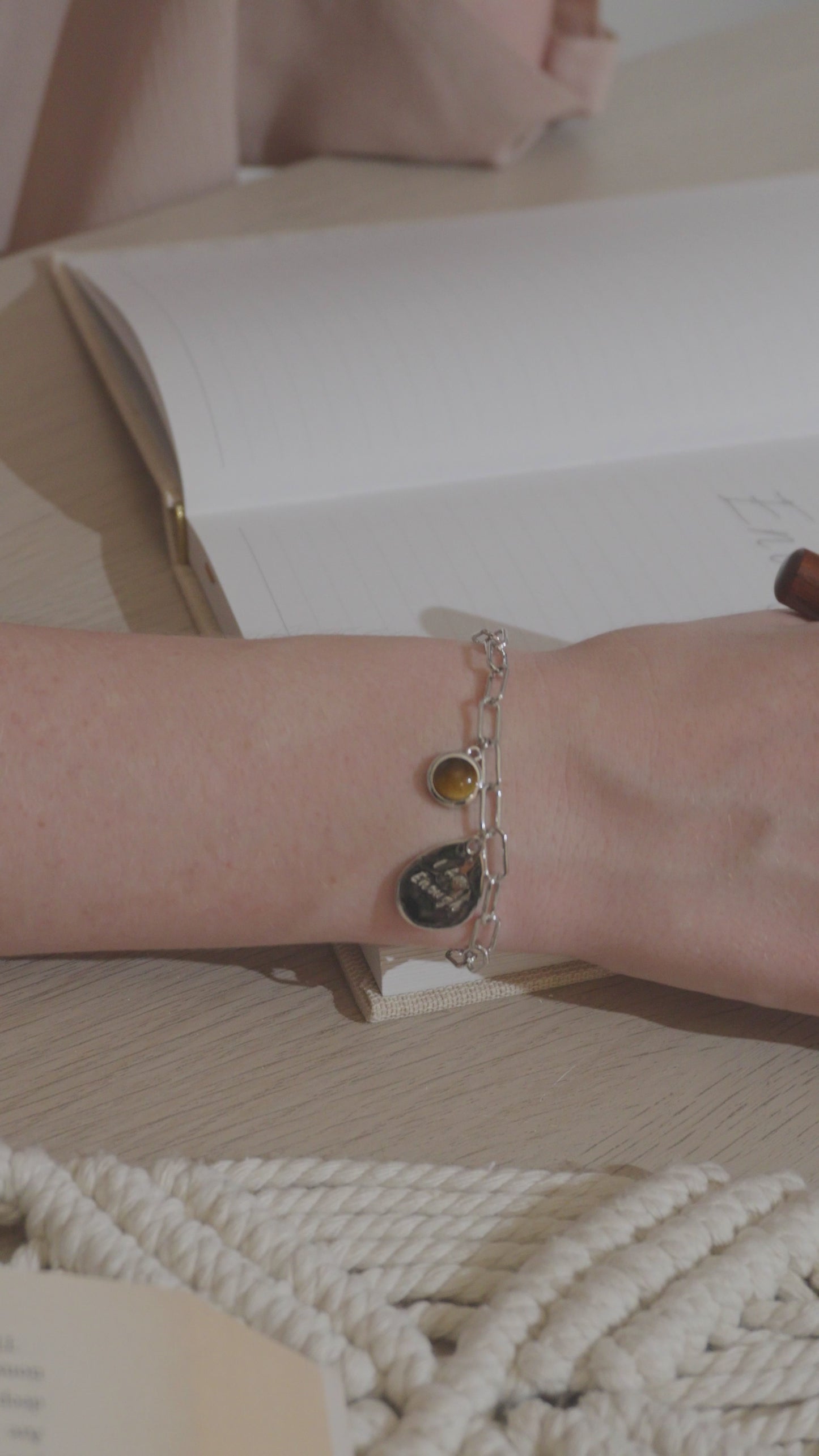 I Am Enough Affirmation Charm Bracelet