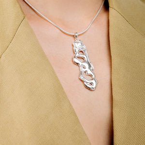 Sterling Silver High Polish Believe Necklace