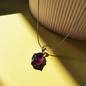 
                
                    Load image into Gallery viewer, Amethyst Raw Gemstone Necklace
                
            