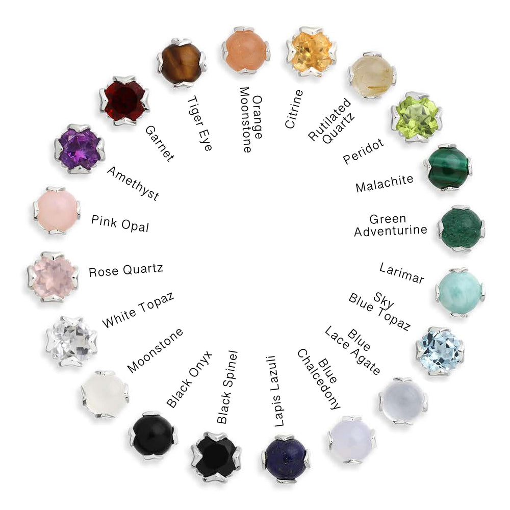 
                
                    Load image into Gallery viewer, Array of coloured gemstone earrings
                
            