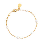 Embrace White Fresh Water Pearl Bracelet - 18K Gold Vermeil