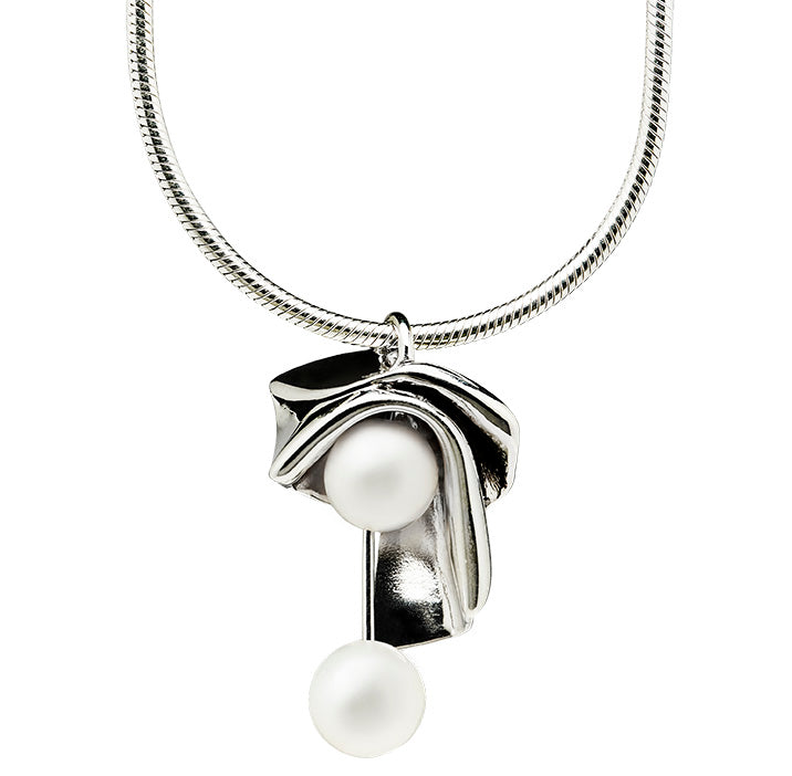 Flourish Fresh Water Pearl Necklace - Sterling Silver