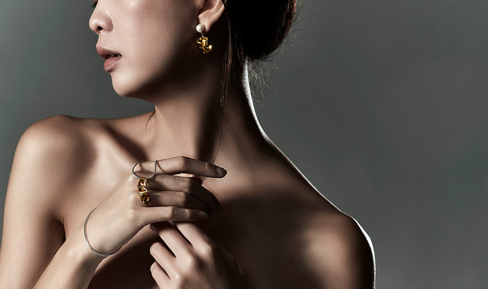 
                
                    Load image into Gallery viewer, 18K Gold Plated Freedom Necklace and Ring
                
            