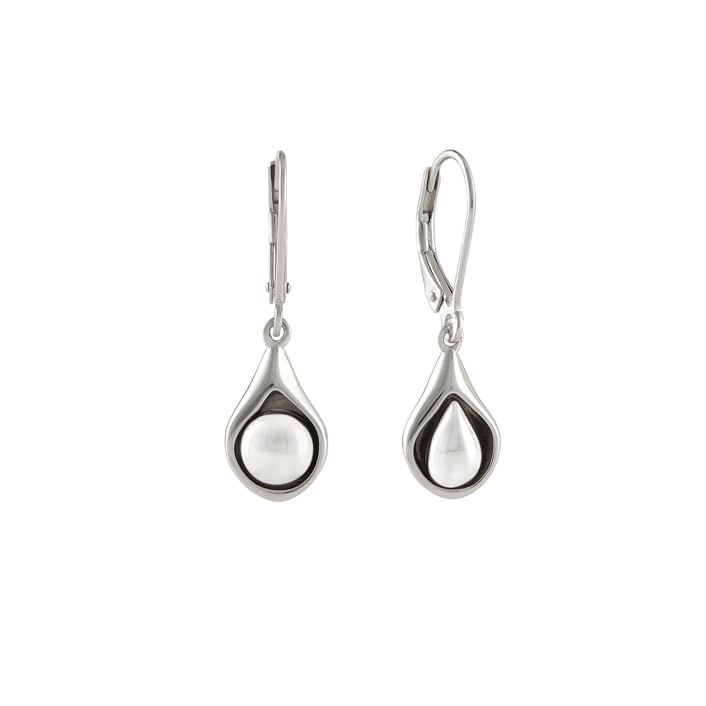 Seed Sterling silver dangle earrings