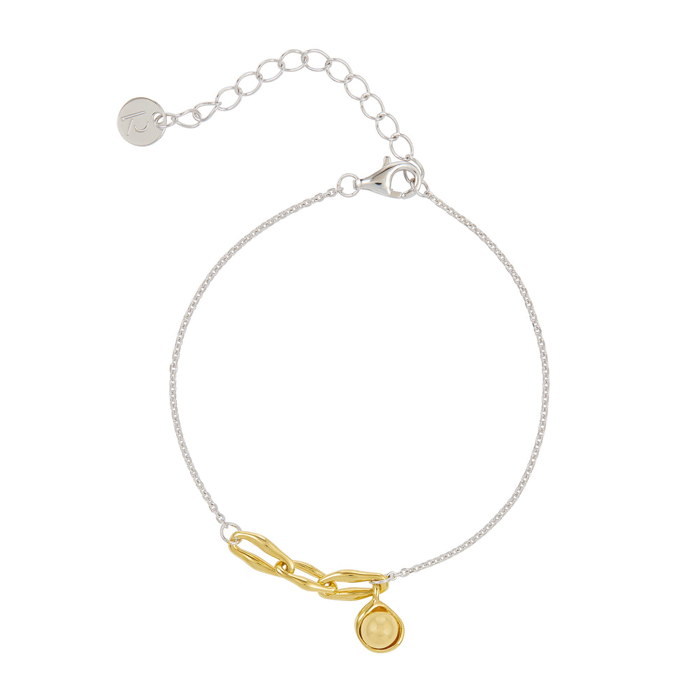 Seed Two Tone Chain Bracelet