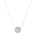 Dandelion Motif Ball Necklace - Sterling Silver